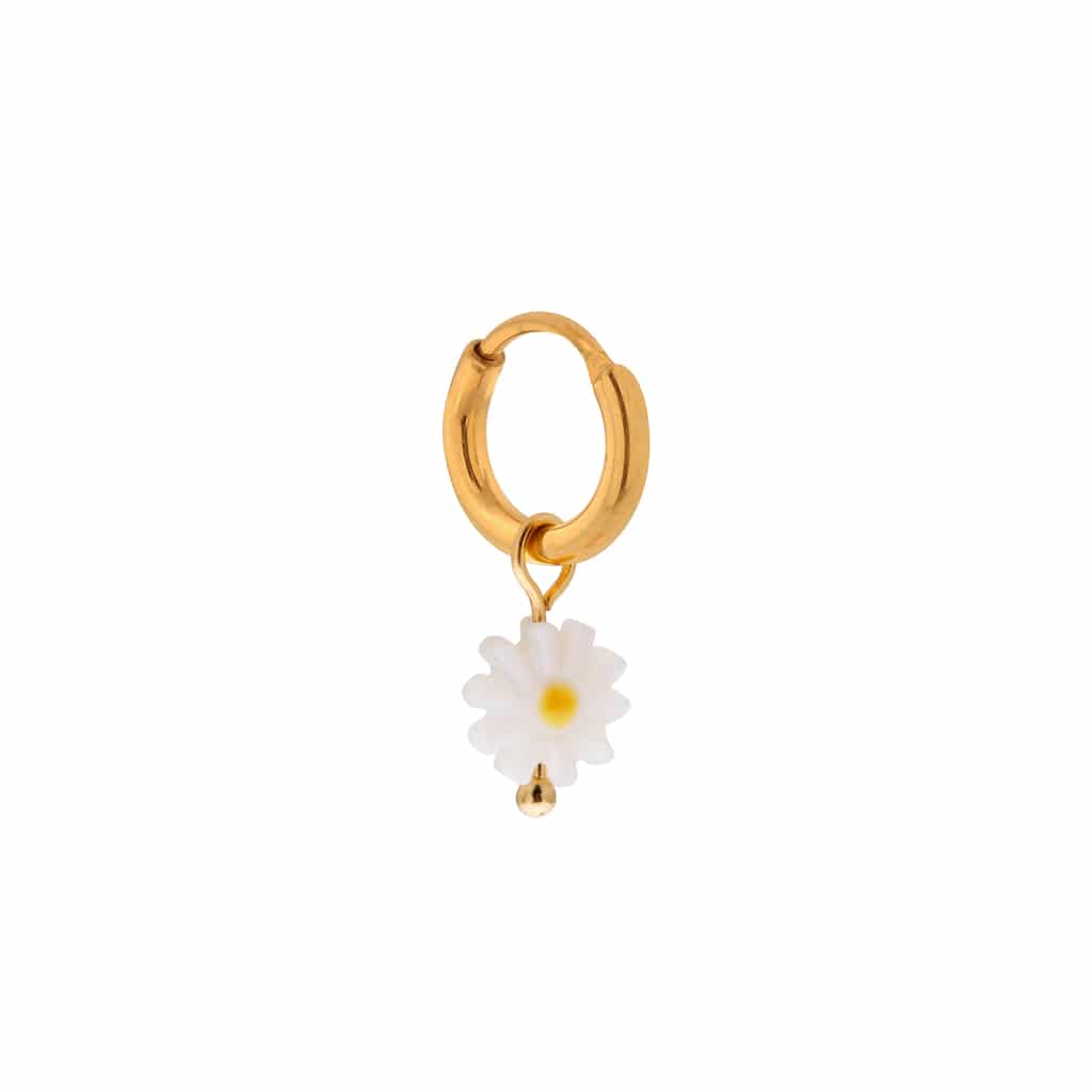 Daisy hoop gold