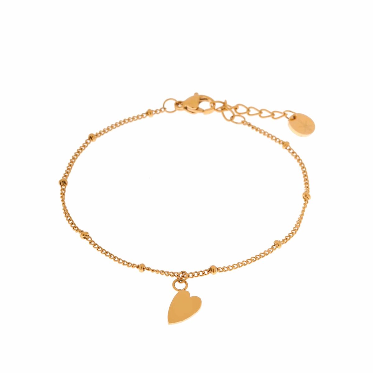 Heart bracelet gold