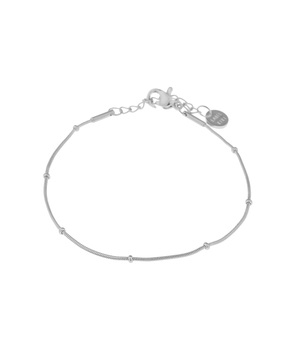 Mini Dot Chain Silver Bracelet