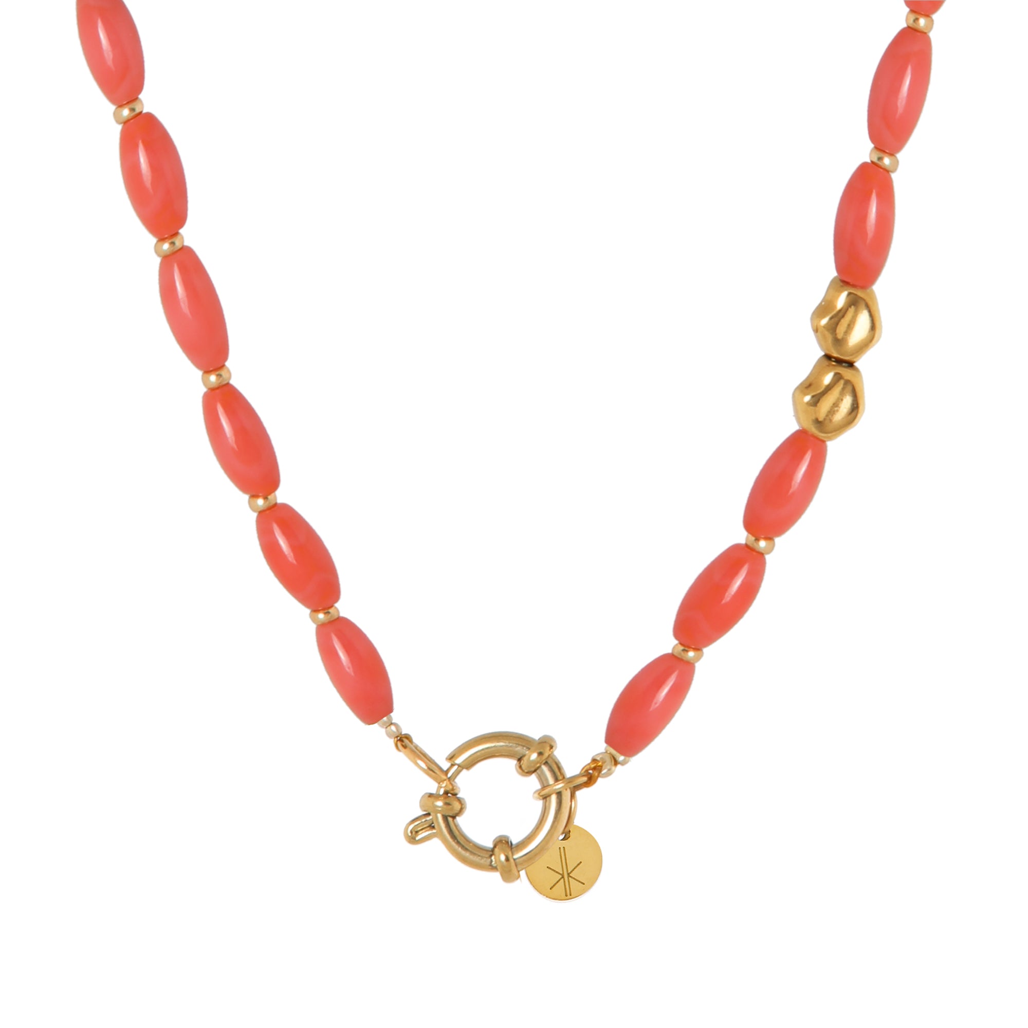 Peachy baby necklace gold