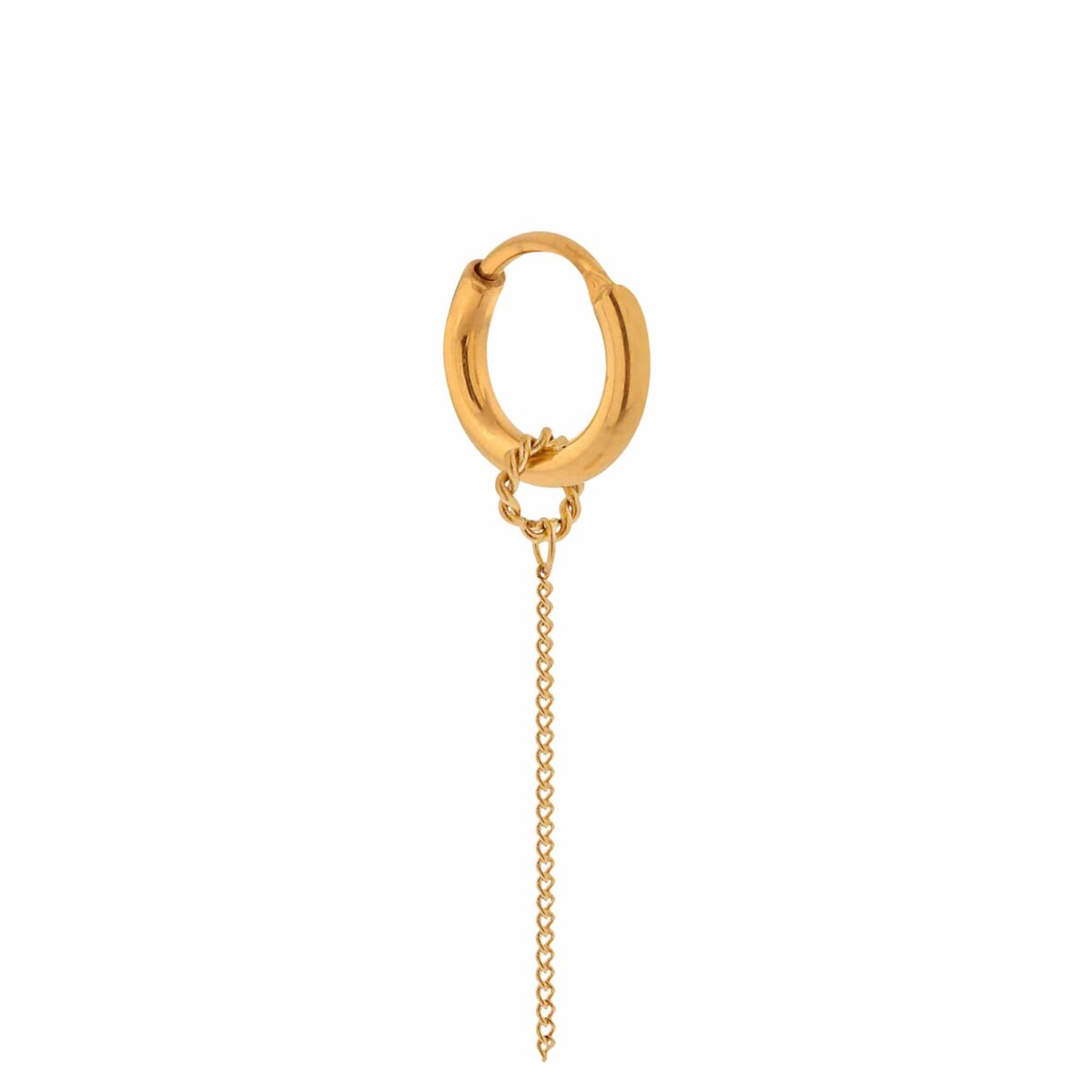 Plain chain hoop gold