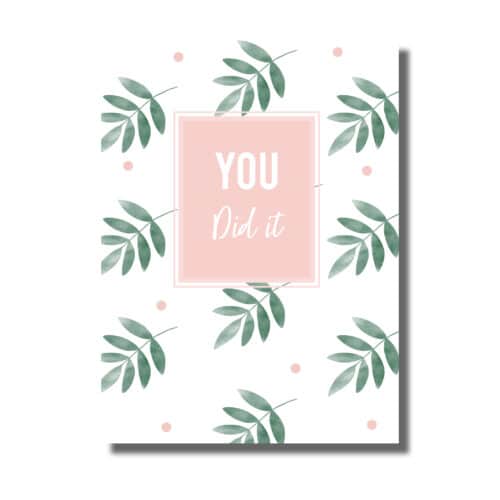 Postcard You Did It