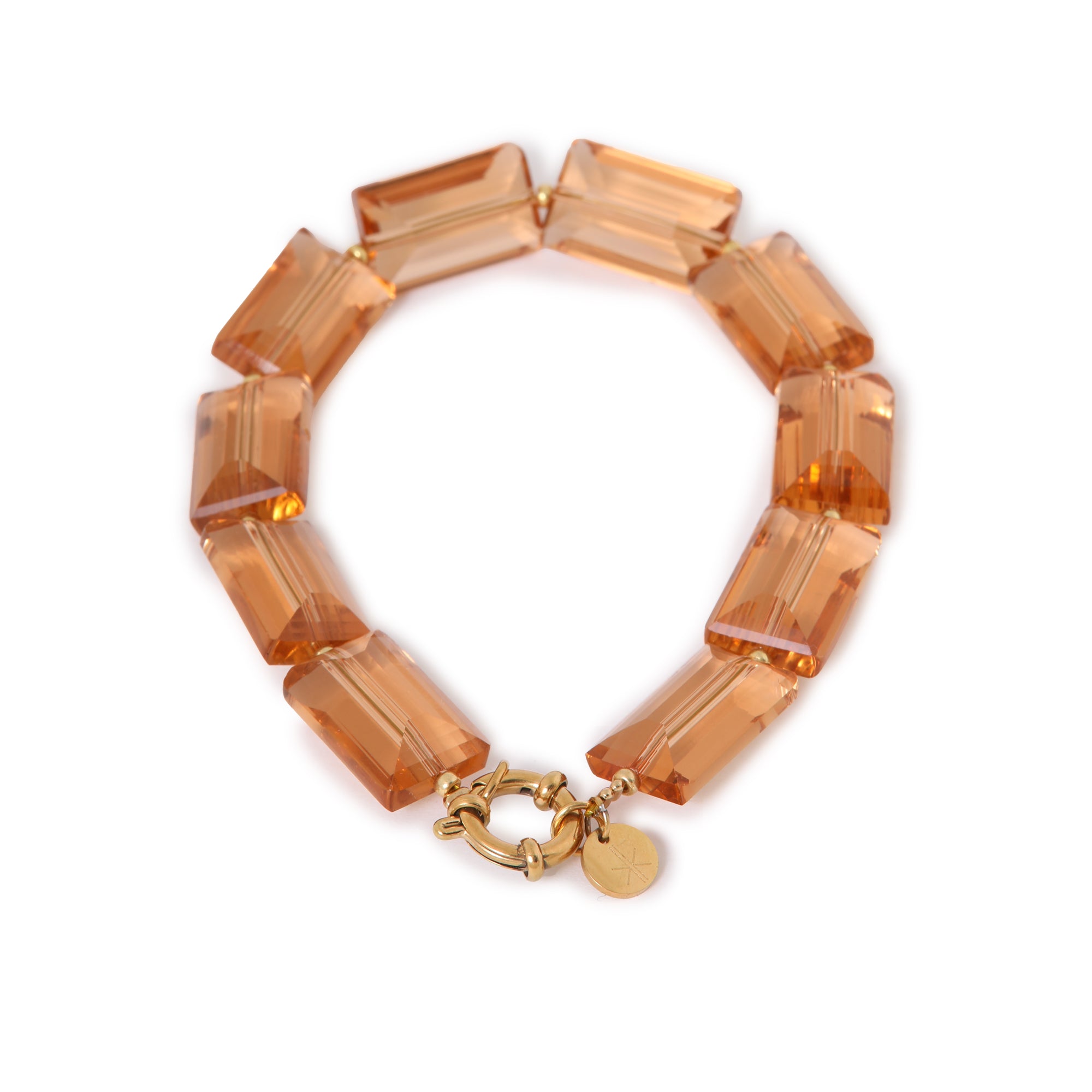 Shiny blush bracelet gold