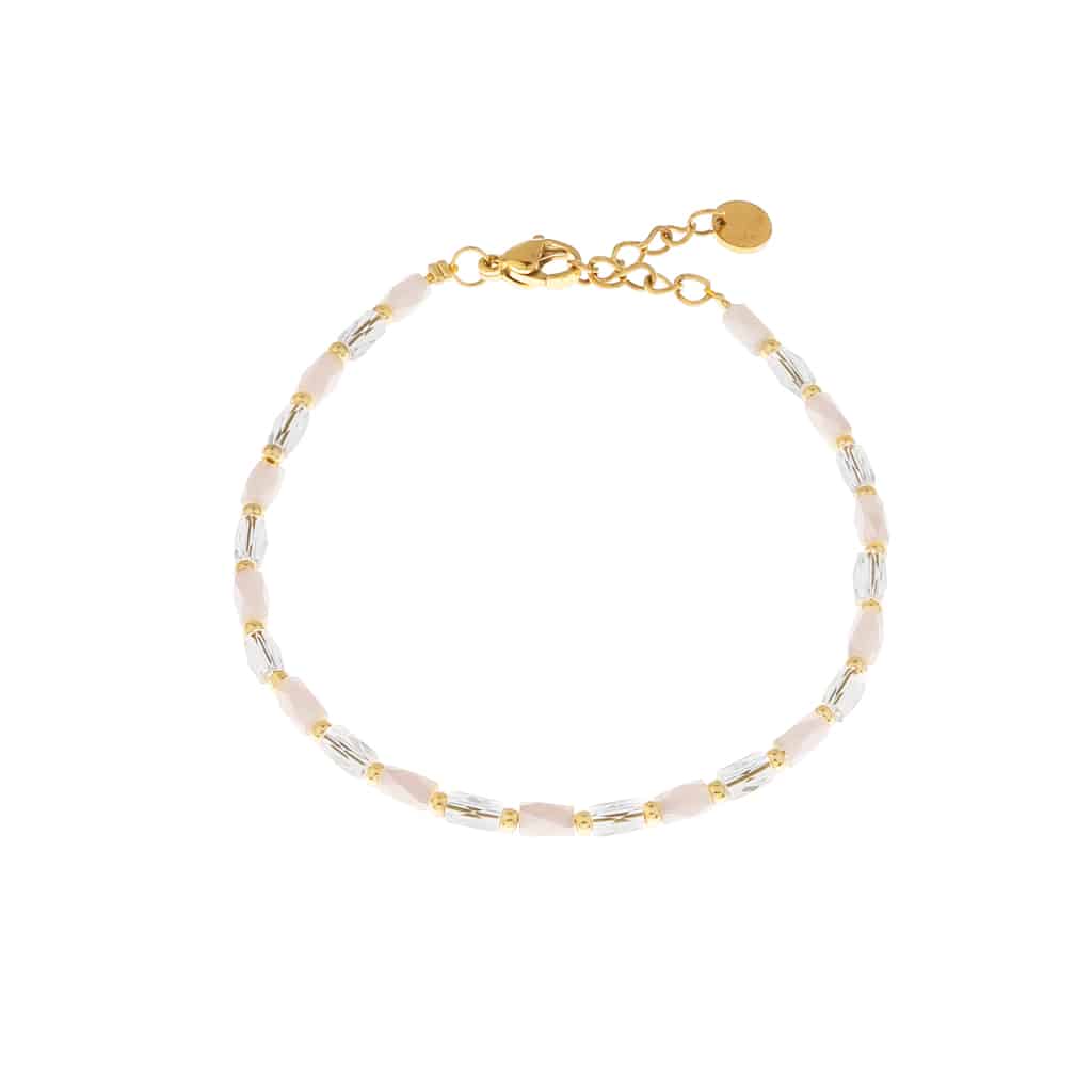 Terra white bracelet gold