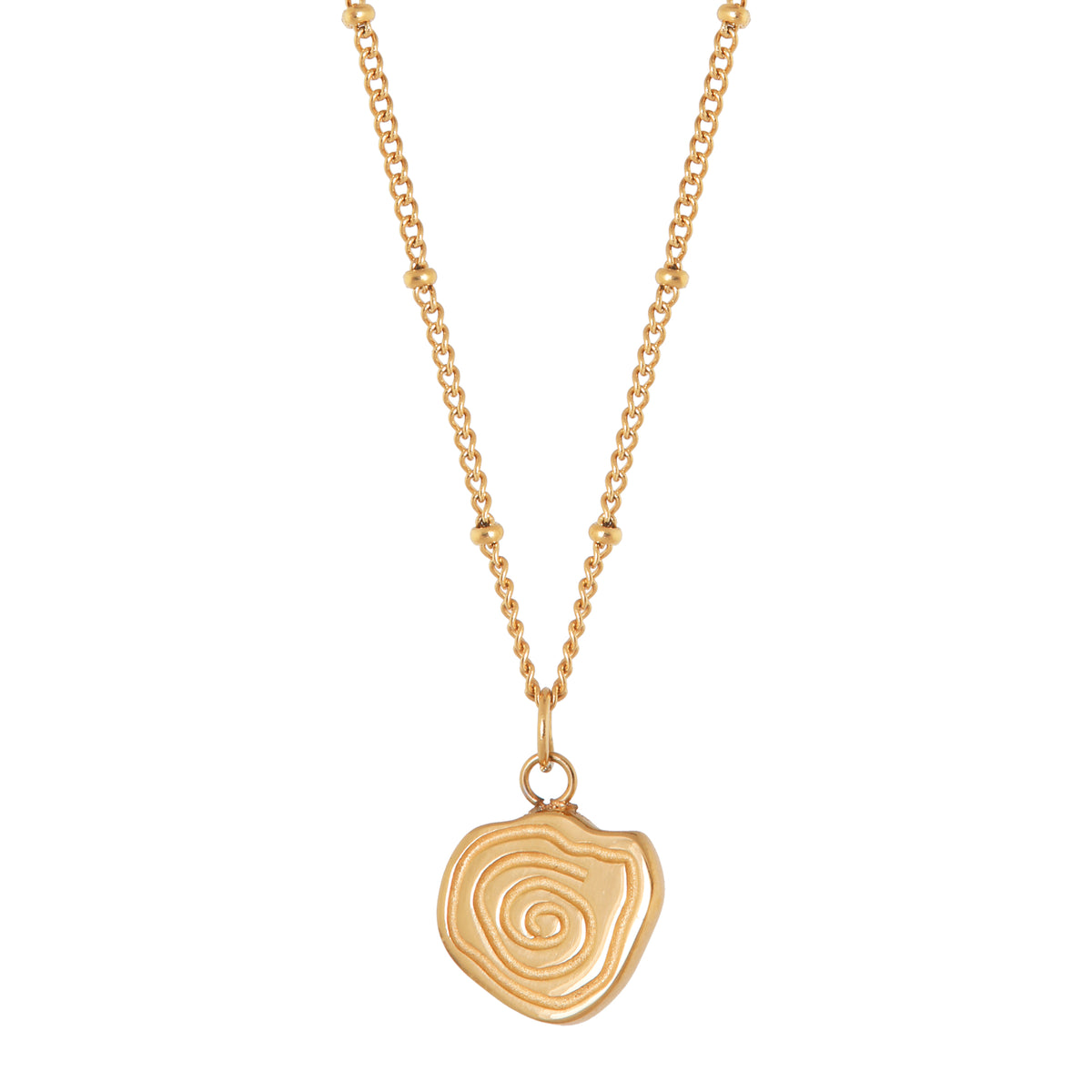 Twirl necklace gold