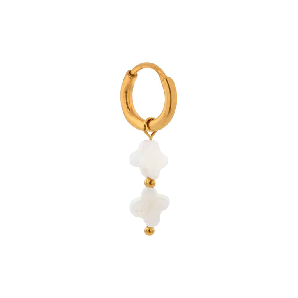 White clover hoop gold