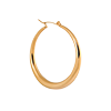 singlepair Golden cirkel hoop gold