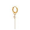 singlepair Chain diamond hoop gold