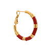 singlepair Red hoola hoop gold
