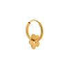 singlepair Big bloom hoop gold