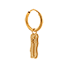 singlepair Palm beach hoop gold