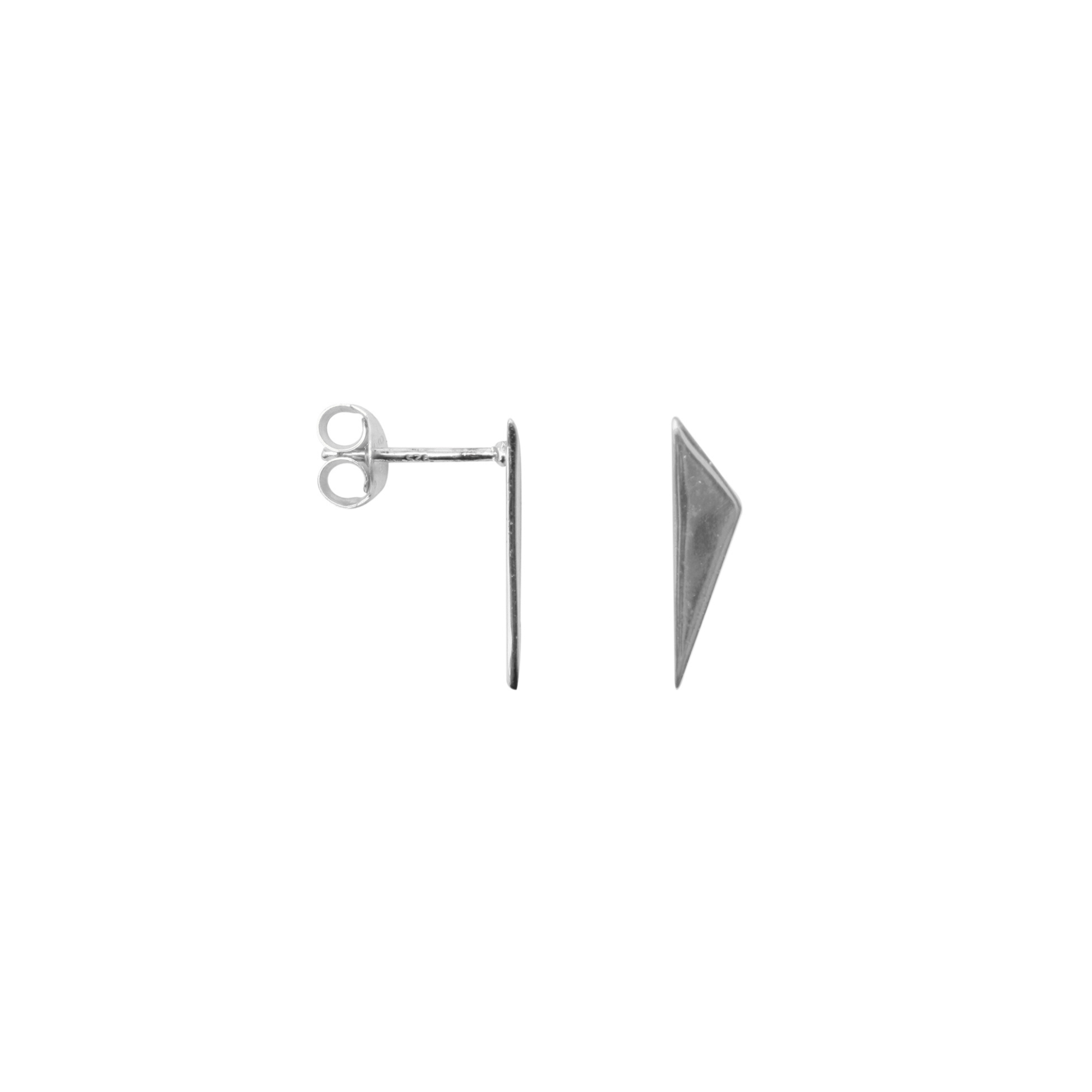 Earring Triangle Point Silver