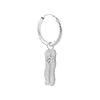 singlepair Palm beach hoop silver