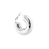 singlepair Perfect statement hoop silver