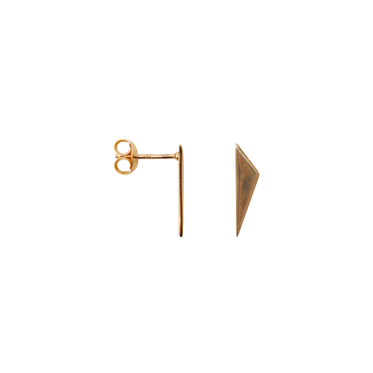 Earring Triangle Point Gold