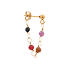 singlepair Ruby hoop gold