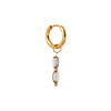 singlepair Grey glow hoop gold