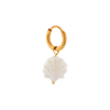 singlepair Shelly hoop gold