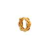 singlepair Big crisscross hoop gold