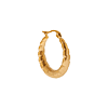 singlepair Big stripes hoop gold