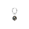 singlepair Disco hoop silver