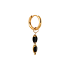 singlepair Noir glow hoop gold