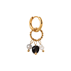 singlepair Gemstone 2.0 hoop gold