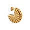 singlepair Open shell hoop gold
