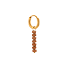 singlepair Royal brown hoop gold