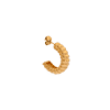 singlepair Cocoon hoop gold