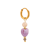 singlepair Purple queen hoop gold