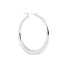 singlepair Silver cirkel hoop silver