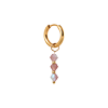 singlepair Purple donna hoop gold