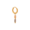singlepair Natural Terra hoop gold