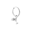 singlepair Cocktail lady hoop silver