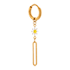 singlepair Daisy 2.0 hoop gold
