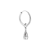 singlepair Champopo hoop silver