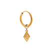 singlepair Diamond dots hoop gold