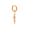 singlepair Italian dream hoop gold
