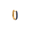 singlepair Blue oval hoop gold