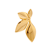 singlepair Half flower hoop gold