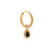 singlepair Noir hoop gold