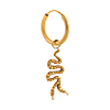 singlepair Silly snake hoop gold