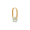 singlepair Oval Mint hoop gold