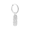 singlepair Amour hoop silver