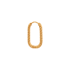 singlepair Dottie oval hoop gold