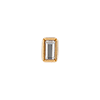 singlepair Shiny rectangle gold