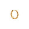 singlepair Hilly medium hoop gold