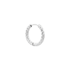 singlepair Hilly medium hoop silver