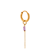 singlepair Chain violet hoop gold